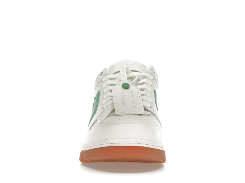 OFF-WHITE Out Of Office OOO Low Tops White Bright Green Brick Red
