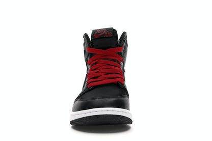 Jordan 1 Retro High Black Satin Gym Red Black (GS)