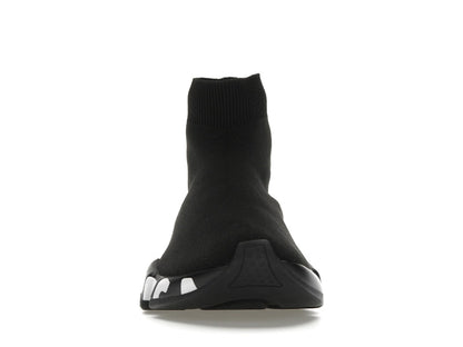 Balenciaga Speed Graffiti Trainers Black White Logo (Women's)