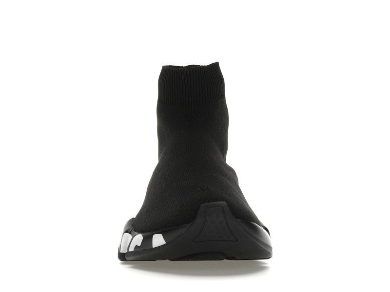 Balenciaga Speed Graffiti Trainers Black White Logo (Women's)
