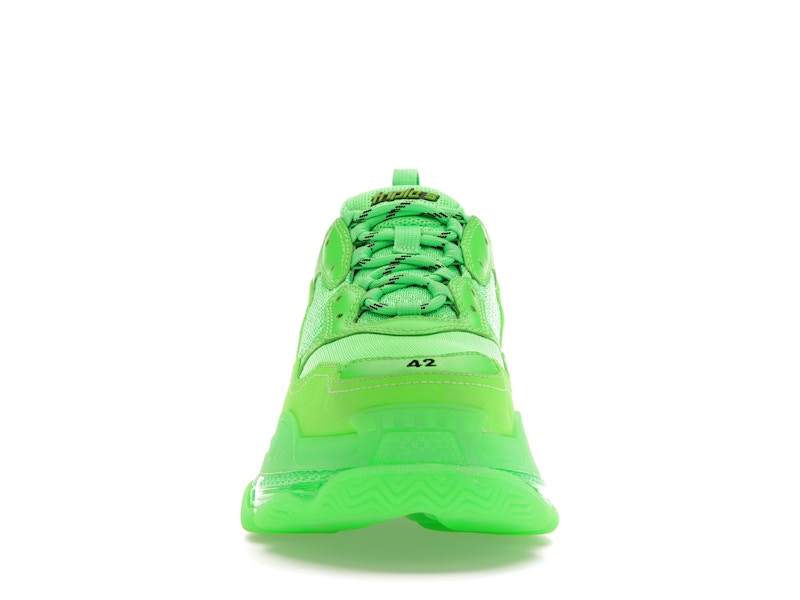 Balenciaga Triple S Neon Green Clear Sole