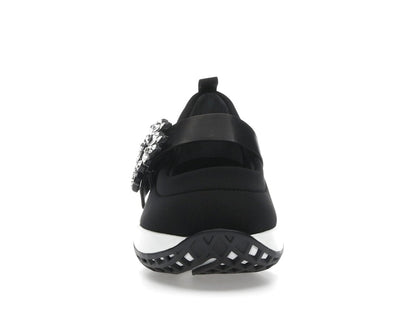 Roger Vivier Viv' Run Babies Black White Crystal Buckle (Women's)