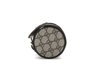 Gucci Supreme Monogram Watch Role Bag Brown