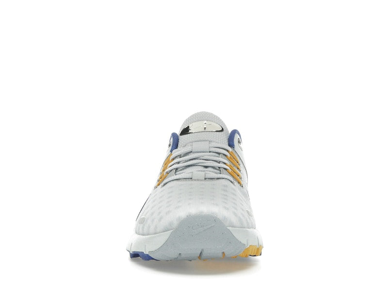 Nike Free Golf Pure Platinum University Gold Wolf Grey Astronomy Blue
