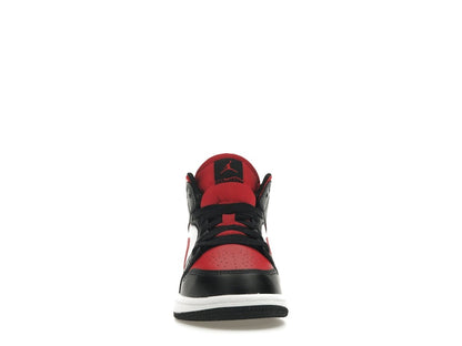 Jordan 1 Mid Black Fire Red (PS)