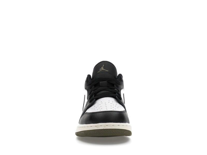 Jordan 1 Low Black Toe Medium Olive (GS)