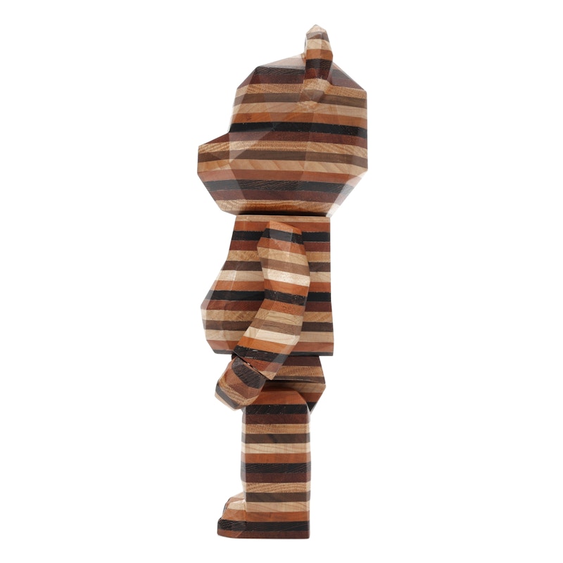 Bearbrick Karimoku Fragment Polygon-Horizon 400% Wood