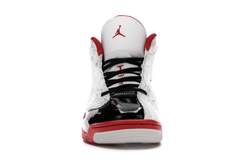 Jordan Dub Zero White Varsity Red