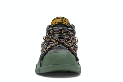 Gucci Flashtrek SEGA Green Removable Crystal