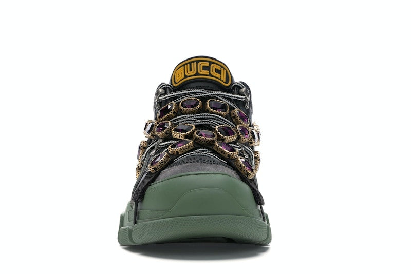 Gucci Flashtrek SEGA Green Removable Crystal