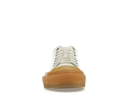 Burberry Logo Detail Cotton Trainer White