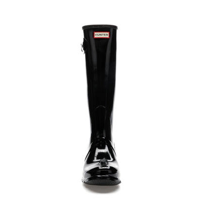 Hunter Original Tall Gloss Rain Boots Black (Women's)