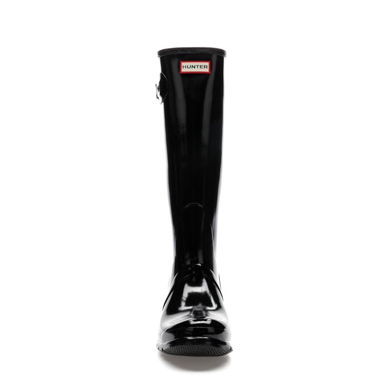 Hunter Original Tall Gloss Rain Boots Black (Women's)