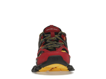 Balenciaga Track Trainers Burgundy Black