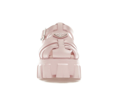 Prada Monolith Foam Rubber 55mm Sandals Alabaster Pink