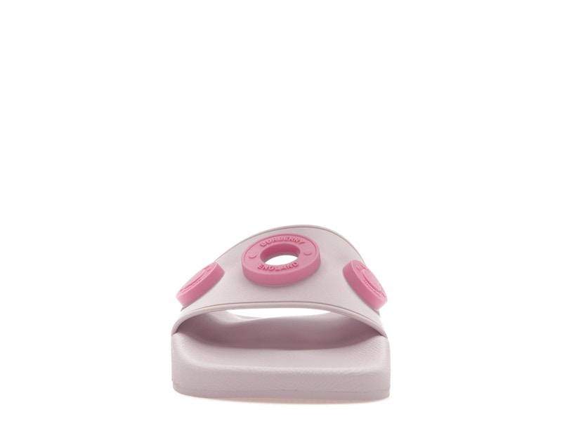 Burberry Logo Graphic Rubber Slide Pale Candy Pink (Women's)
