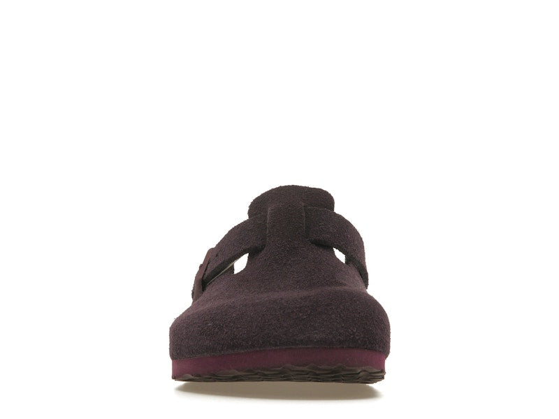 Birkenstock Boston Soft Footbed Suede Wine