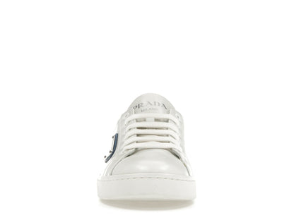 Prada Court Sneaker White Blue Leather (Women's)