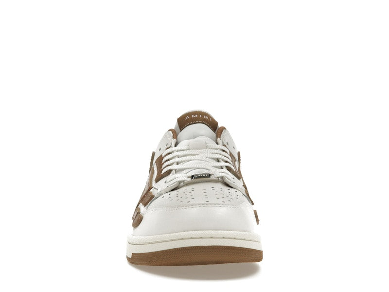 AMIRI Skel Top Low White Brown White