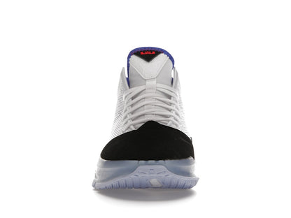 Nike LeBron 19 Low White Medium Blue Siren Red Black