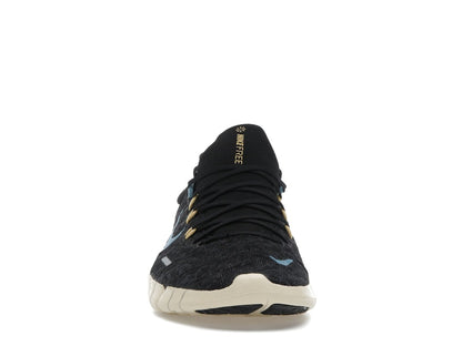 Nike Free Run 5.0 Next Nature Black Anthracite Wheat Gold Noise Aqua (Women's)