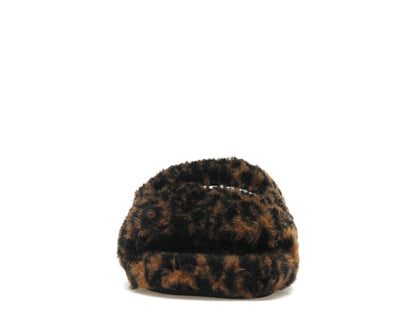 Balenciaga Furry Slide Leopard Brown Black