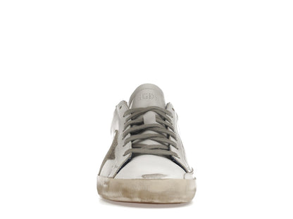 Golden Goose Super-Star White Royal Blue Grey Suede Patch