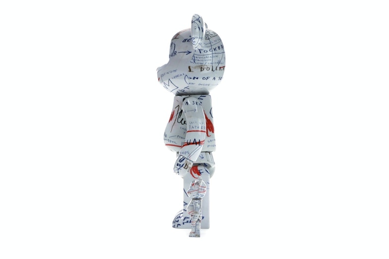 Bearbrick Jean-Michel Basquiat 2 100% & 400% Set White