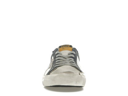 Golden Goose Super Star White Dark Blue Gun Metal
