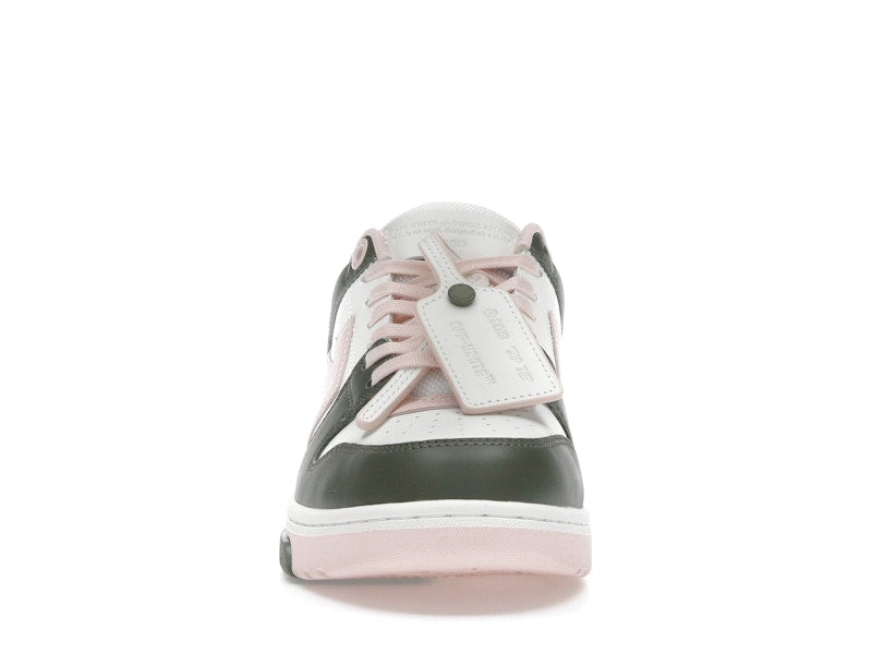 OFF-WHITE Out Of Office OOO Low Tops White Green Pink (Women's)