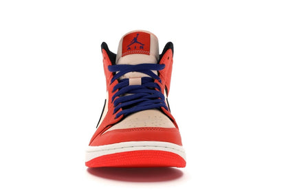 Jordan 1 Mid Team Orange Black