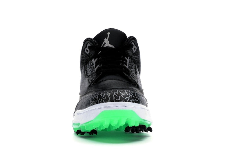Jordan 3 Retro Golf Black Green Glow