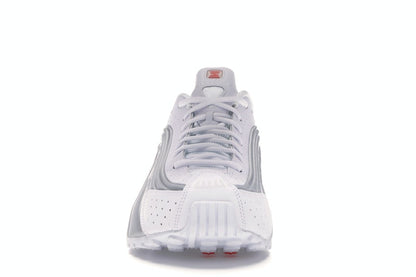 Nike Shox R4 White Metallic Silver
