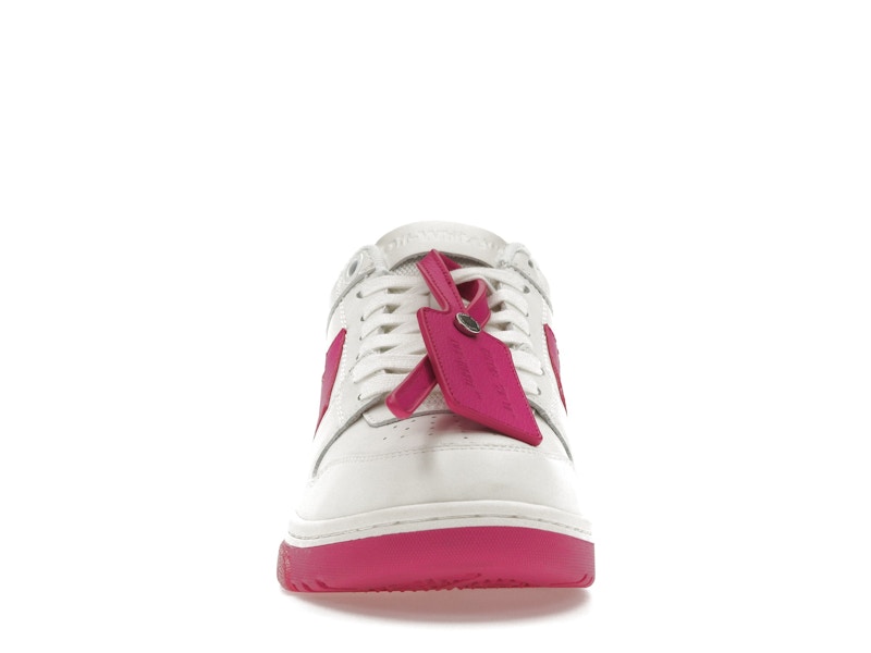 OFF-WHITE Out Of Office Calf Leather White Fuchsia (Women's)