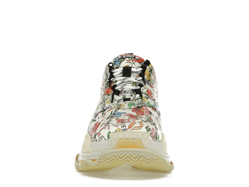 Gucci x Balenciaga The Hacker Project Triple S  Flora Print