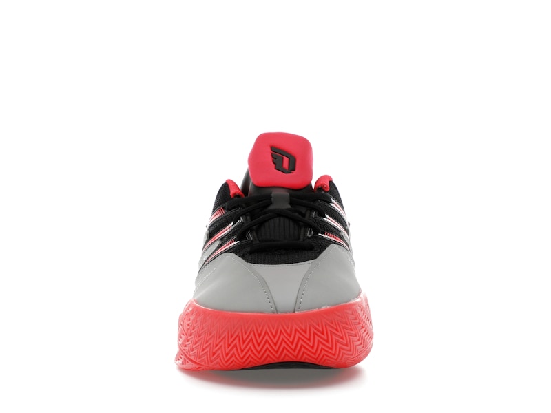 adidas Dame Certified 3 Core Black Lucid Red Grey Two
