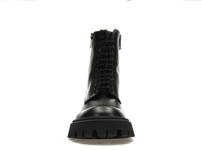 Balenciaga Tractor 20mm Zip Up Boot Black