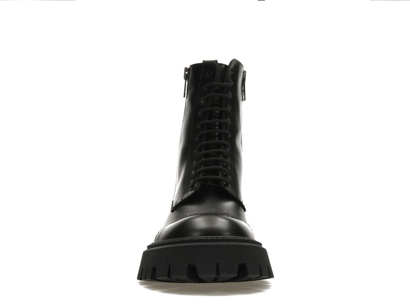 Balenciaga Tractor 20mm Zip Up Boot Black