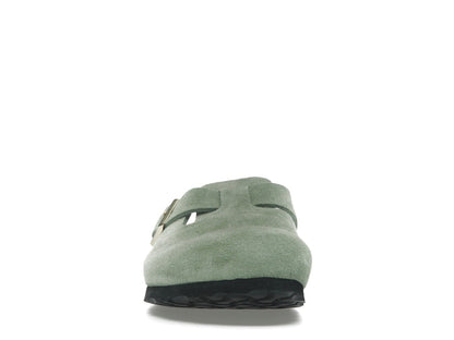 Birkenstock Boston Soft Footbed Suede Green Tea (Narrow Fit)