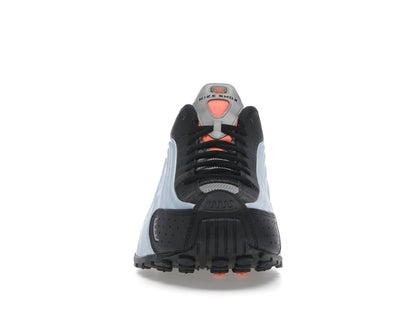 Nike Shox R4 Blue Tint Total Orange Black Metallic Silver (Women's)