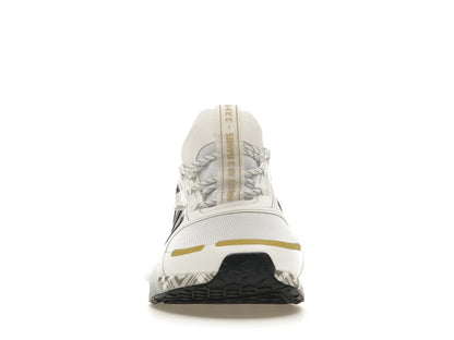 adidas NMD R1 V3 White Black Gold Tartan Trefoil