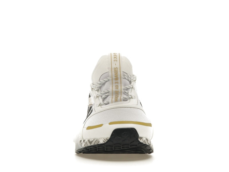 adidas NMD R1 V3 White Black Gold Tartan Trefoil