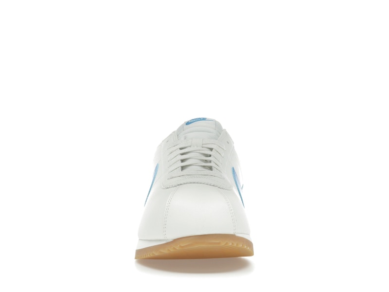 Nike Cortez Leather Sail Gum Yellow Light Photo Blue