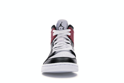 Jordan 1 Mid Black Noble Red (Women's)