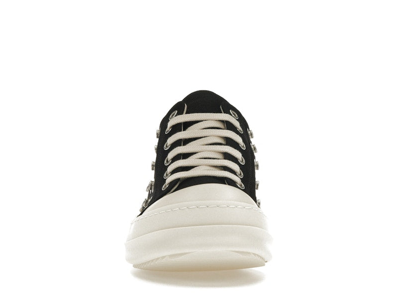 Rick Owens DRKSHDW Low Sneaks Eyelet Black Milk