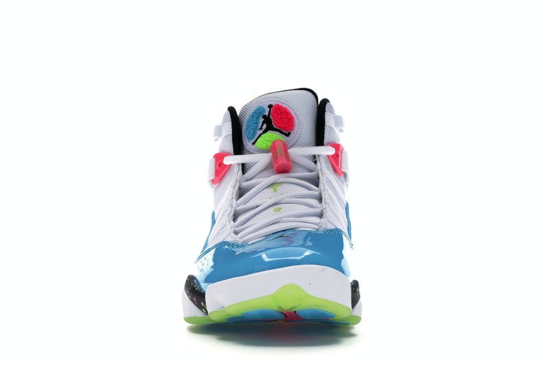Jordan 6 Rings White Light Blue Fury Cyber