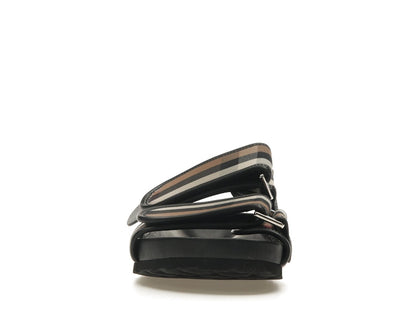 Burberry Check Sandals Birch Brown Black