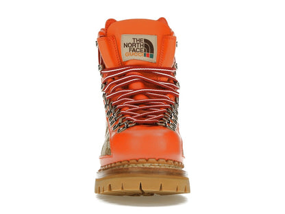 Gucci x The North Face Canvas Leather Boot Beige Orange (Women's)