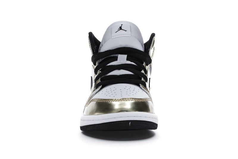 Jordan 1 Mid Metallic Gold Black White (PS)