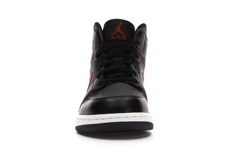 Jordan 1 Retro Mid Black Gym Red (GS)